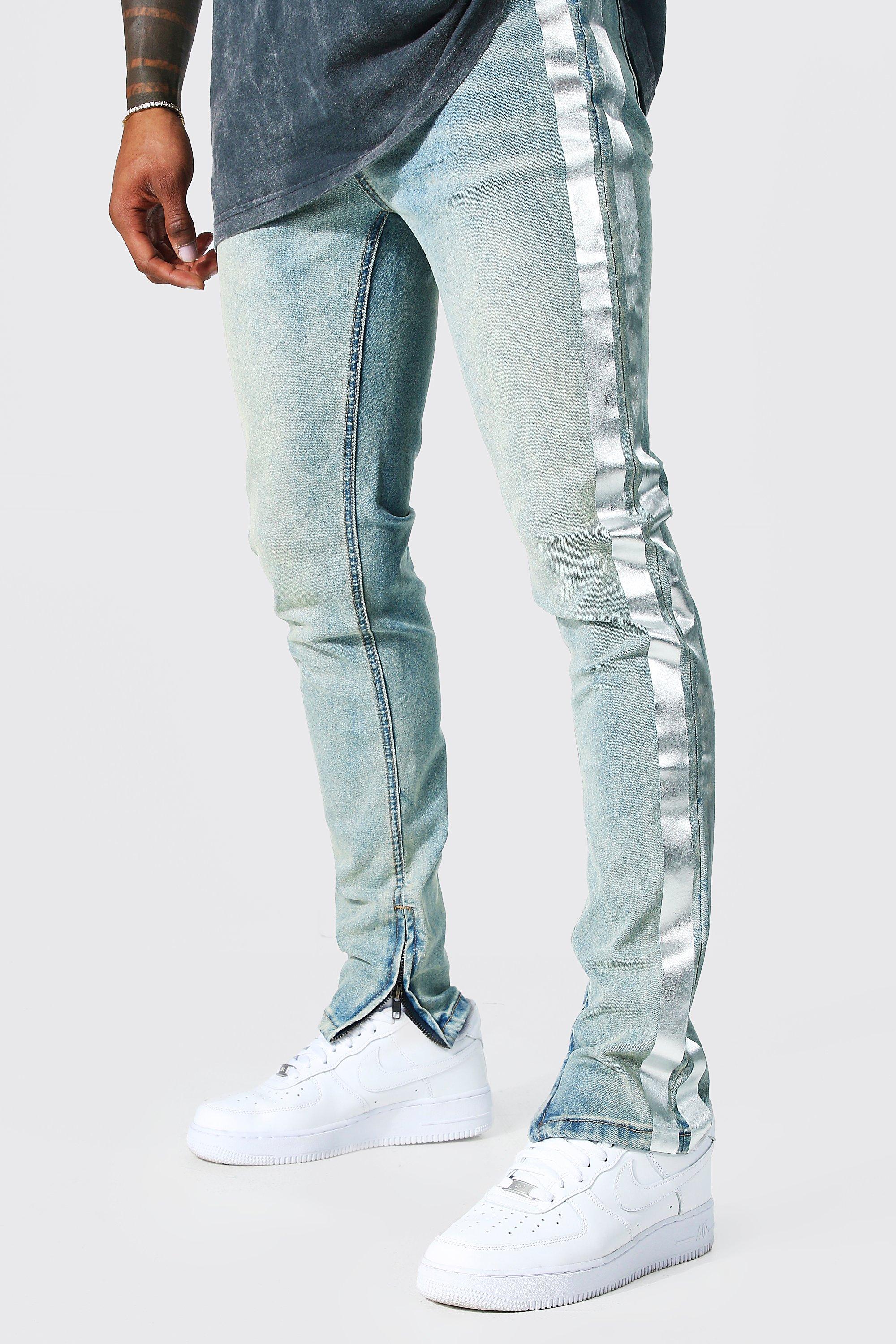 Side stripe jeans for boys online